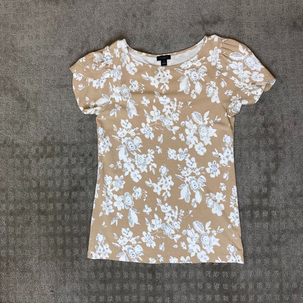 Ann Taylor Factory Floral Blouse XS